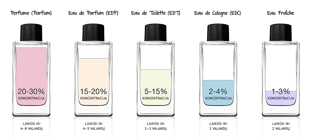 Perfume Concentration and Notes: Choice Between EDT and EDP